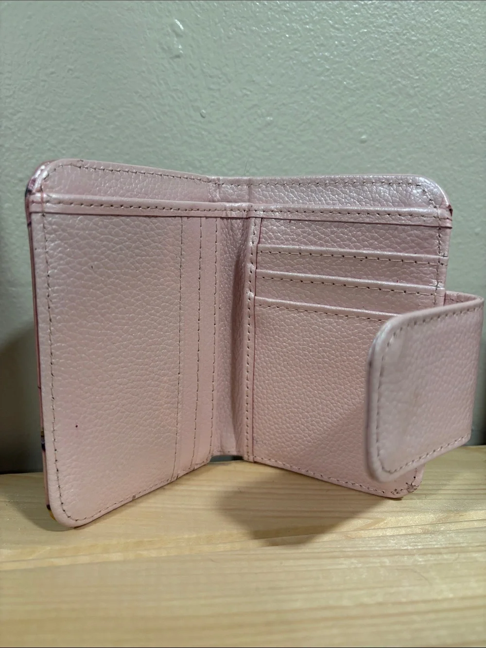 Pink Butterfly Embossed Wallet - Women